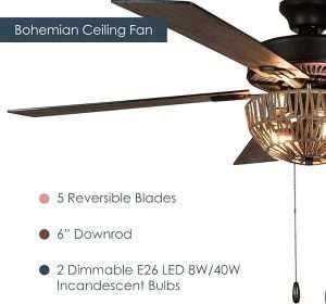 Boho Ceiling Fan