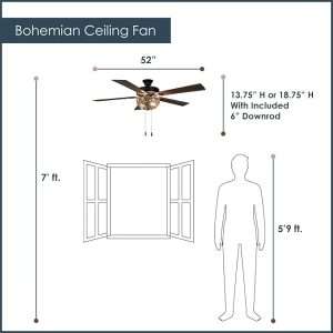 Boho Ceiling Fan
