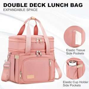 Double Deck Insulated Lunch Bag