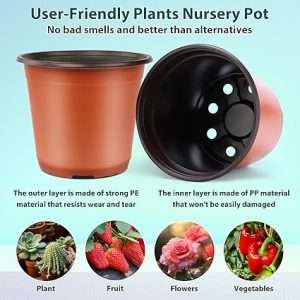 Plastic nursery pots