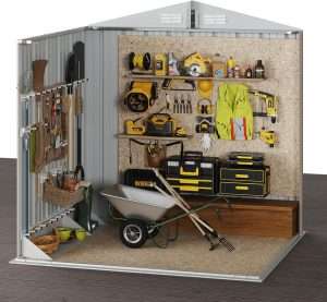 Slooping Roof Tool Shed Bike