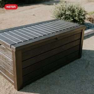 Brown Deck Storage Bench