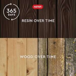 Brown Deck Storage Bench