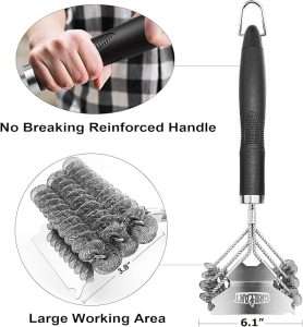 Safe Grill Brush for Porcelain Grates
