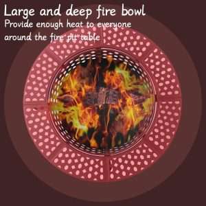 Outdoor Firepit with Cover