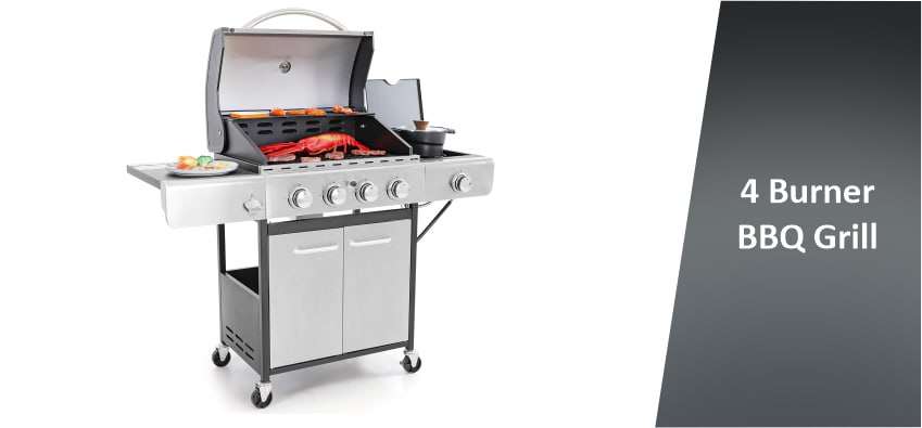 4 Burner BBQ Grill