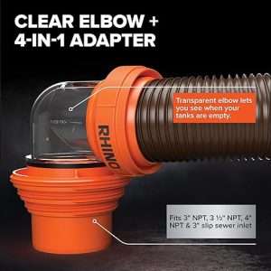 3” NPT threaded sewer connection