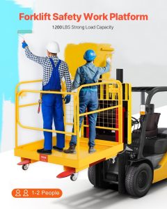 Foldable forklift safety cage