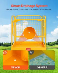 Heavy duty forklift basket