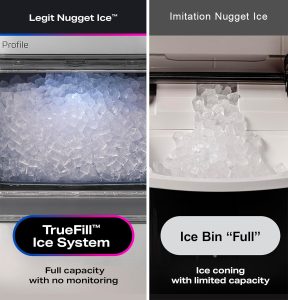 Nugget ice maker countertop
