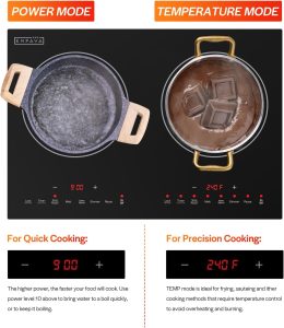 Plug-in countertop cooktop