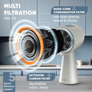 Portable indoor BBQ fan