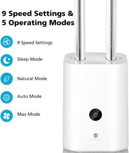 Tower fan with HEPA filter