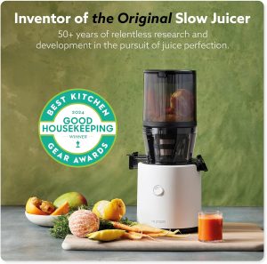 Masticating slow juicer machine