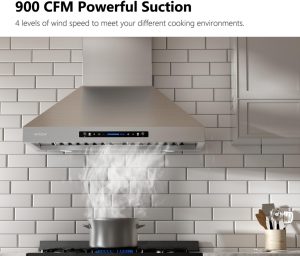 900 CFM range hood