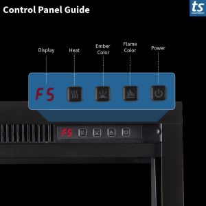 Modern in-wall fireplace