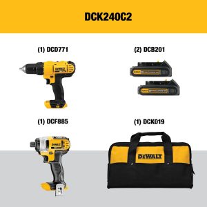 DEWALT drill and impact kit
