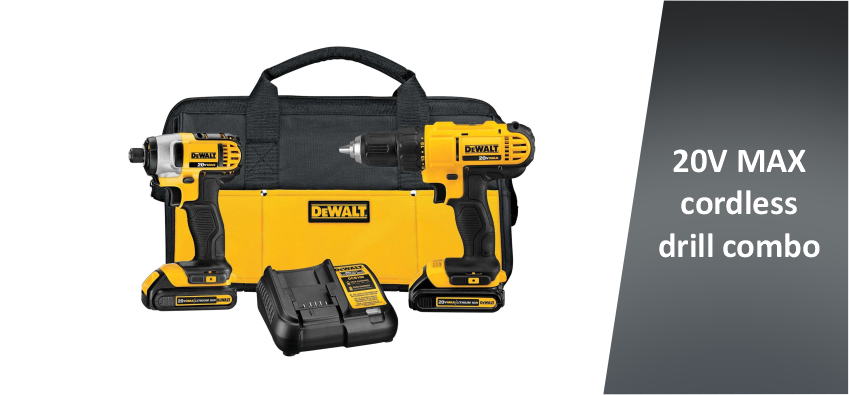 20V MAX cordless drill combo
