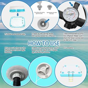 VOFiTNY Inflatable Floating Dock