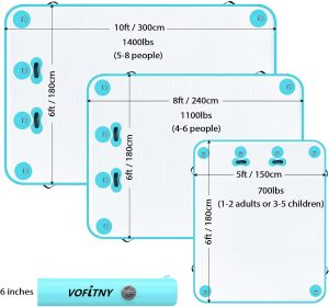 VOFiTNY Inflatable Floating Dock