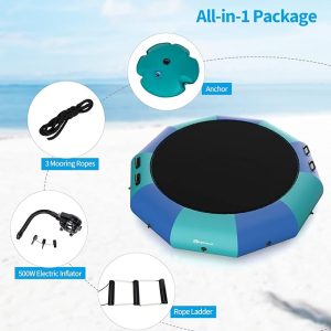 Goplus Inflatable Water Trampoline