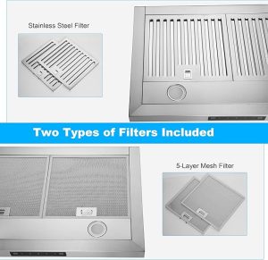 Ducted kitchen exhaust hood