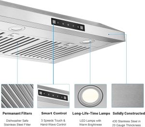 Top rear vent system