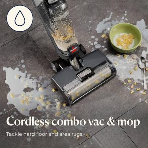 Hard floor vacuum mop