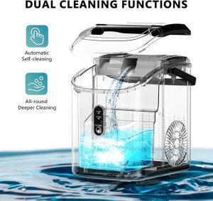 Ice maker with scoop