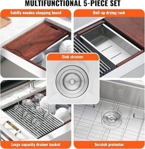 Single bowl farmhouse sink