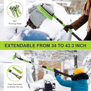 Windshield ice scraper tool