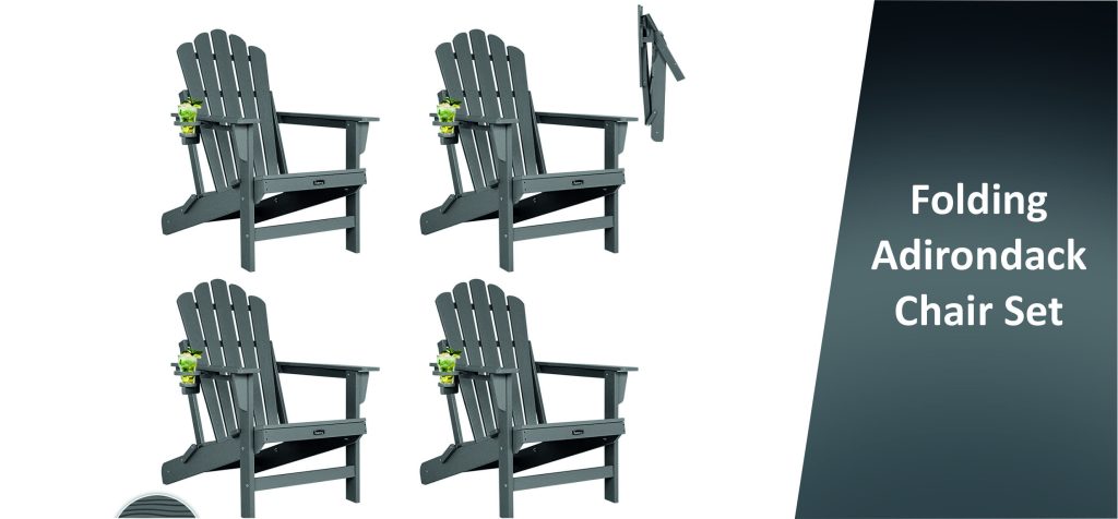 Folding Adirondack Chair Set