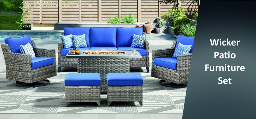 Wicker Patio Furniture Set