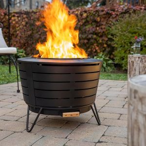 fire pit with ash pan