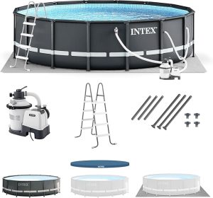 outdoor family pool set