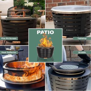 outdoor fire pit with cover