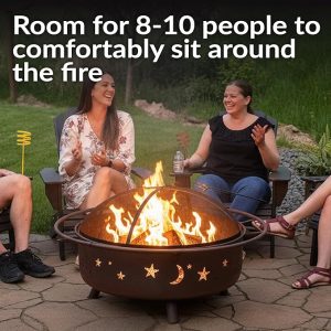 patio fire pit with grate
