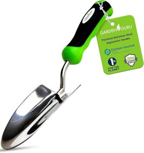 stainless steel garden trowel