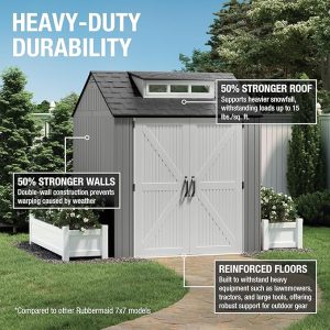 weather resistant tool shed