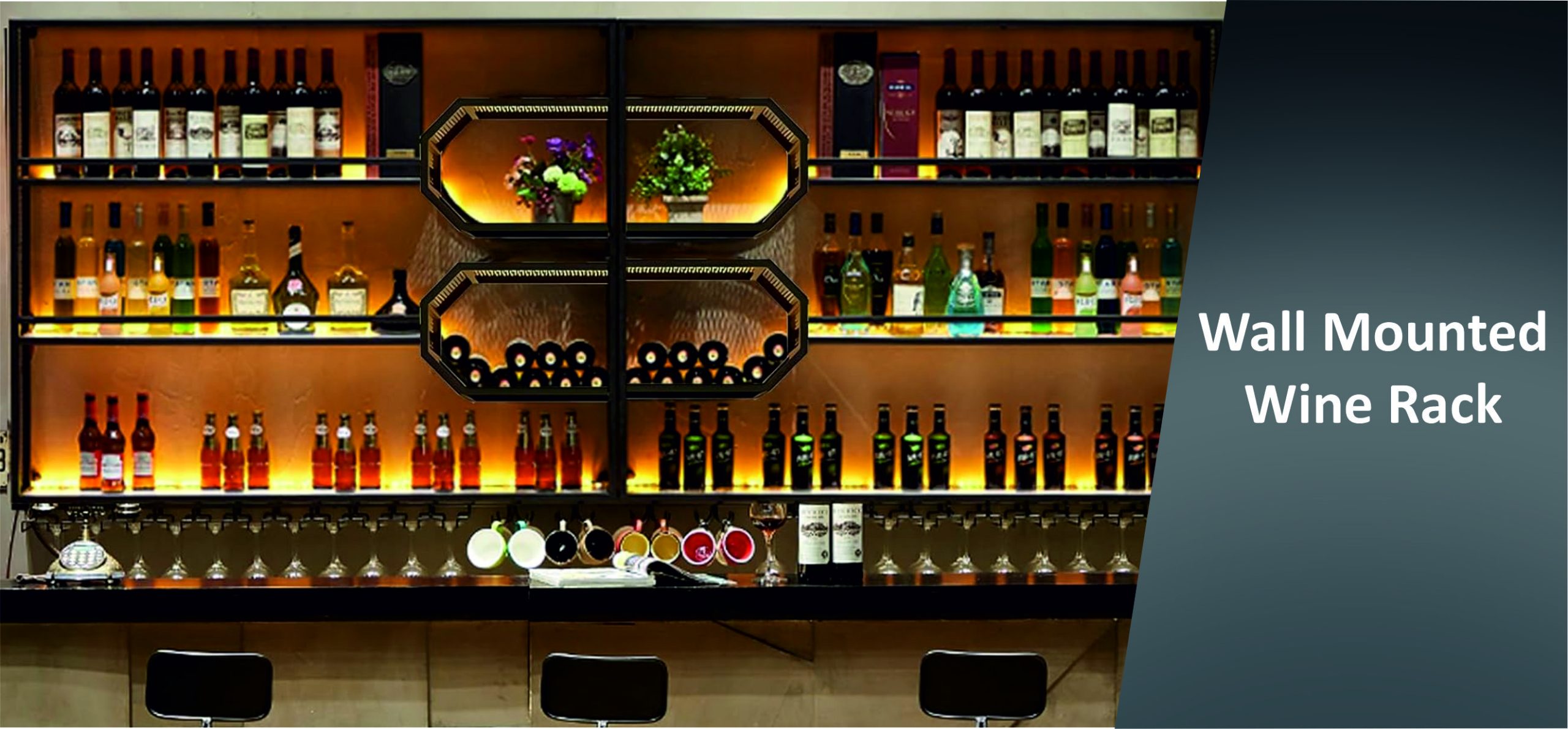 Wall Mounted Wine Rack