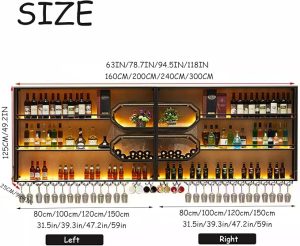 LED wine bottle display
