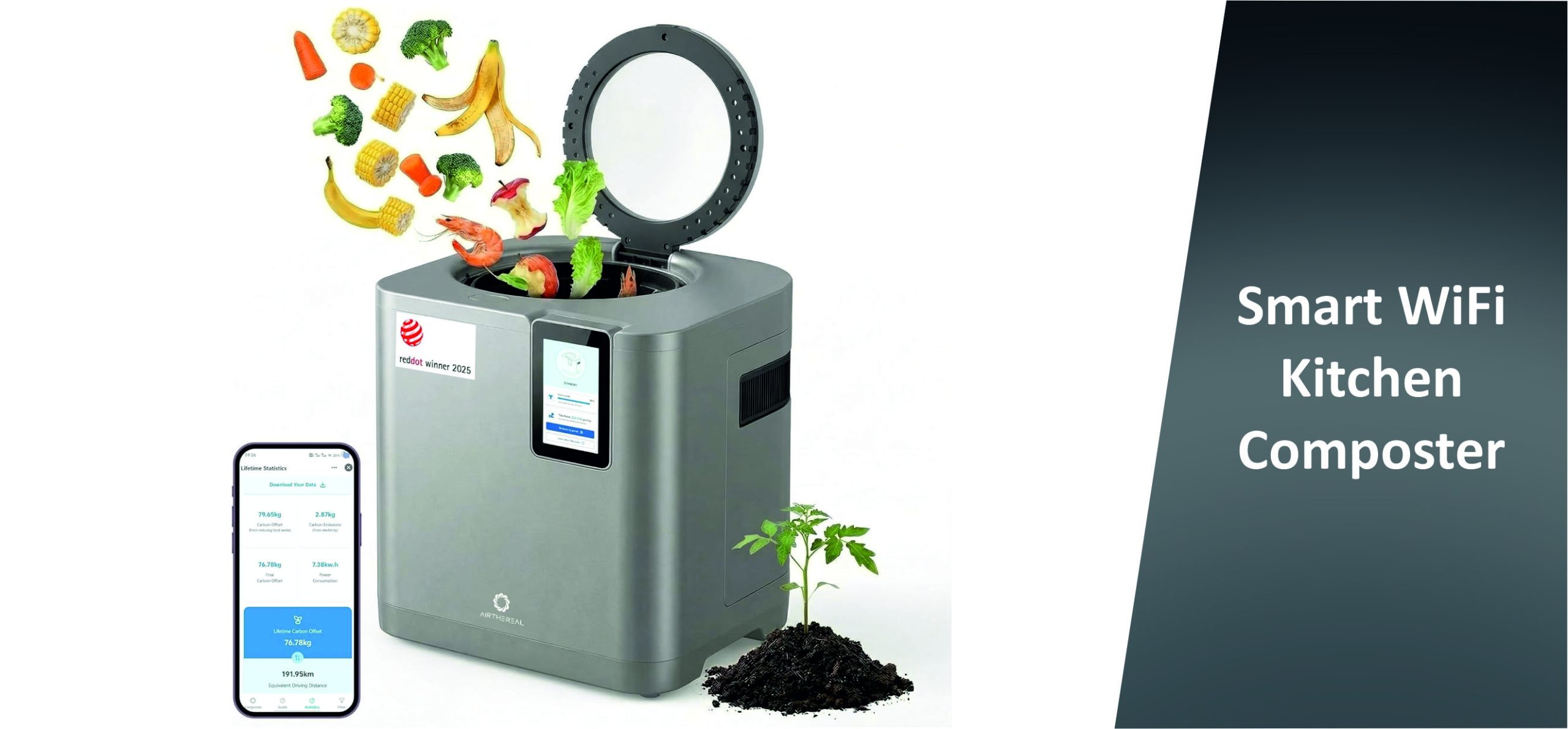 Smart WiFi Kitchen Composter