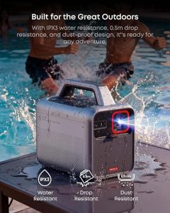 backyard movie projector