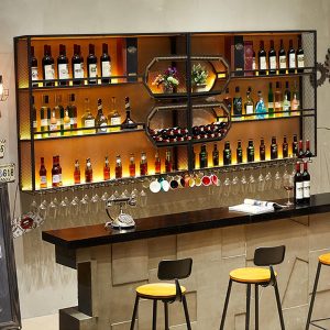 decorative wine bottle shelves