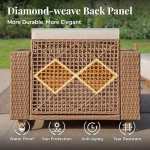 wicker conversation set