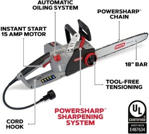 15 amp electric chainsaw