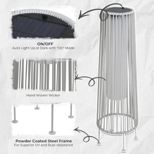 dark brown patio lamp