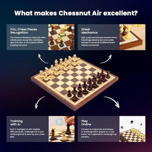 smart wooden chess board