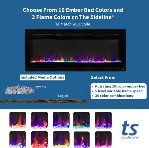 1500W electric fireplace heater