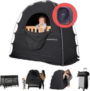 blackout sleeping tent with fan